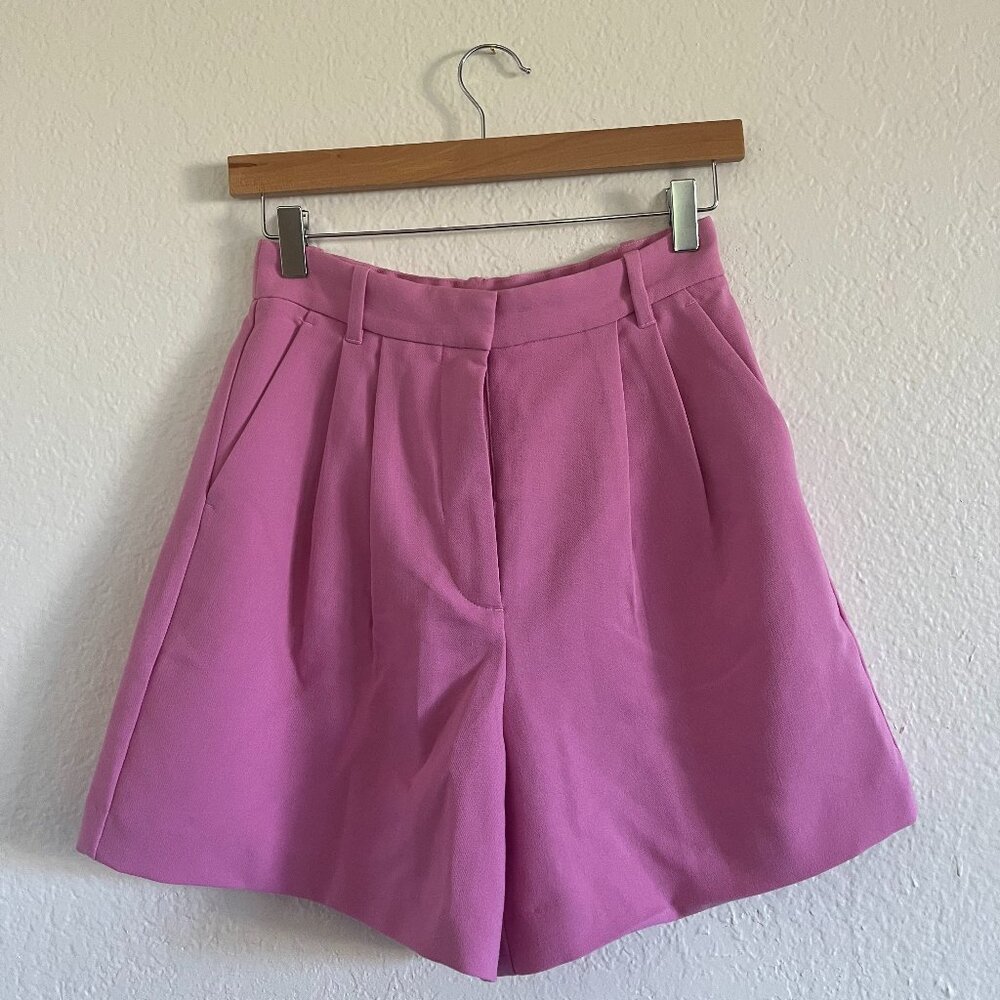 Pink Tailored Abercrombie and Fitch Shorts